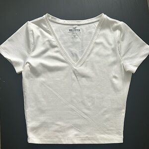 Hollister small White baby tee